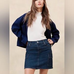 Banana Republic Denim Cargo Skirt